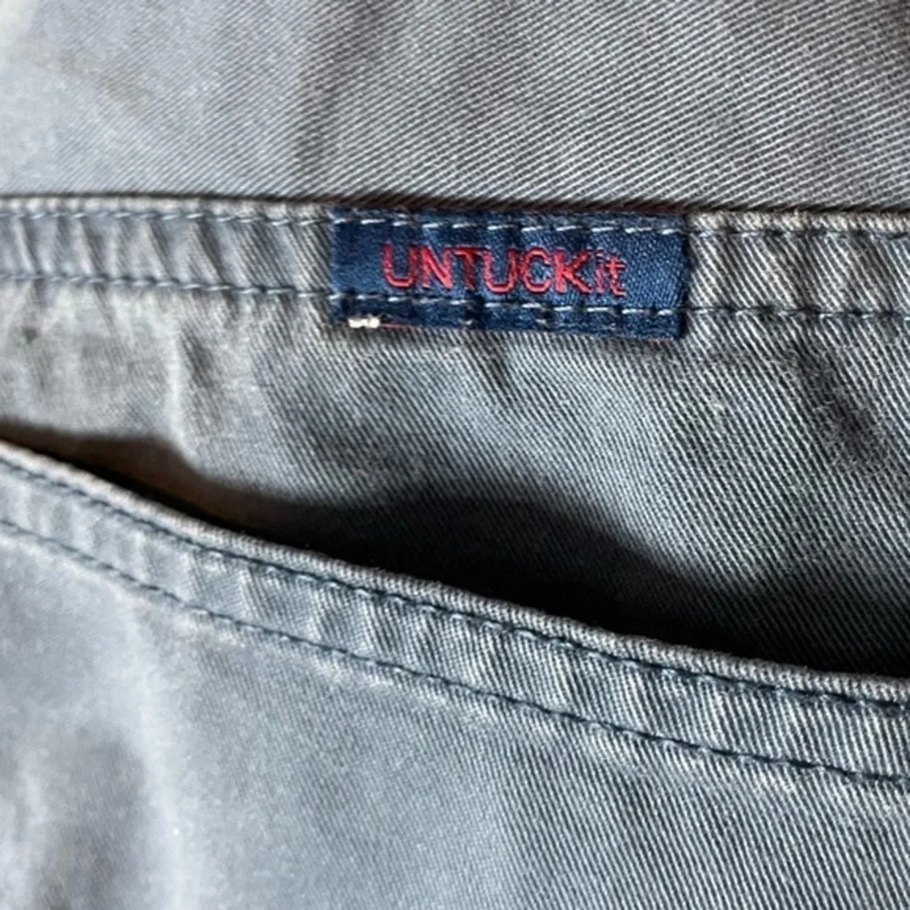 UNTUCKit Straight Fit Don‎ Santiago Blue Pants Slacks Size 34x32